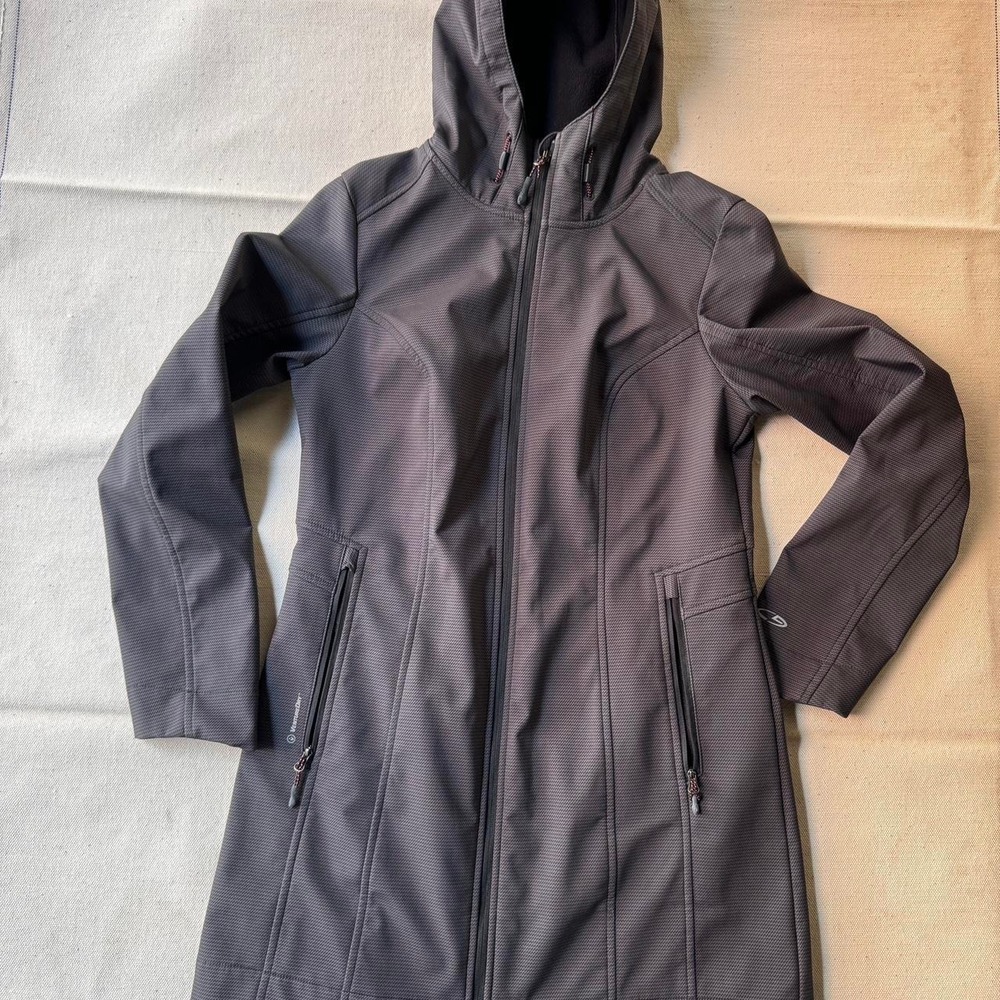 Champion VentureDry Softshell Hooded Long Jacket Black Women Small S/P